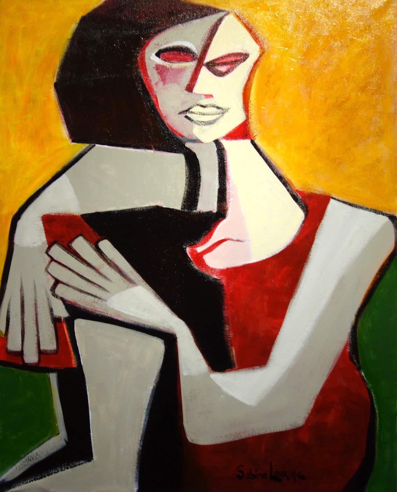 Sabine Louriac, Assise par terre Sabine Louriac, Assise par terre