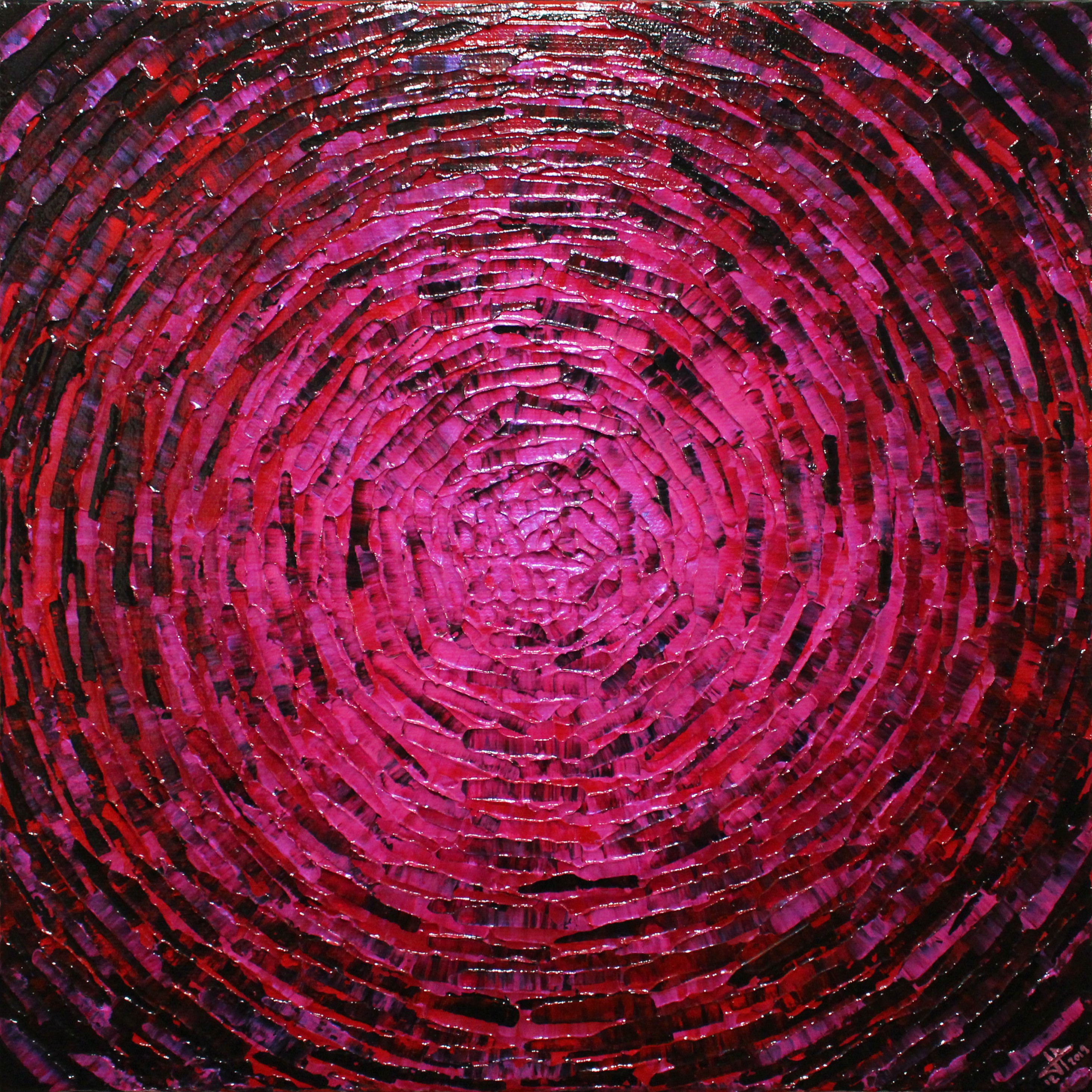 Jonathan Pradillon, Éclaté de couleur rose rouge Jonathan Pradillon, Éclaté de couleur rose rouge