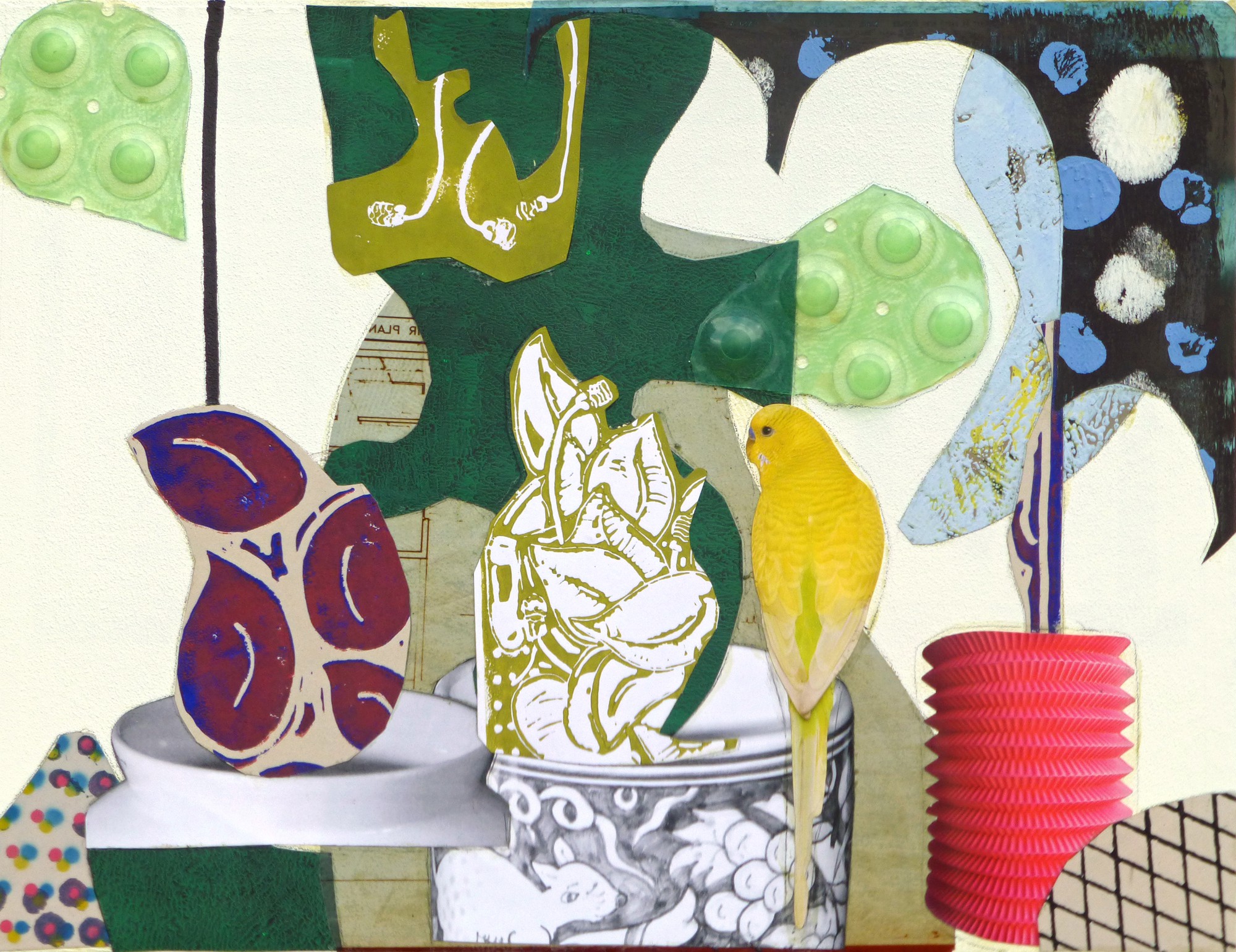 Pascal Marlin, Botanic, vases, jardin et oiseau Pascal Marlin, Botanic, vases, jardin et oiseau