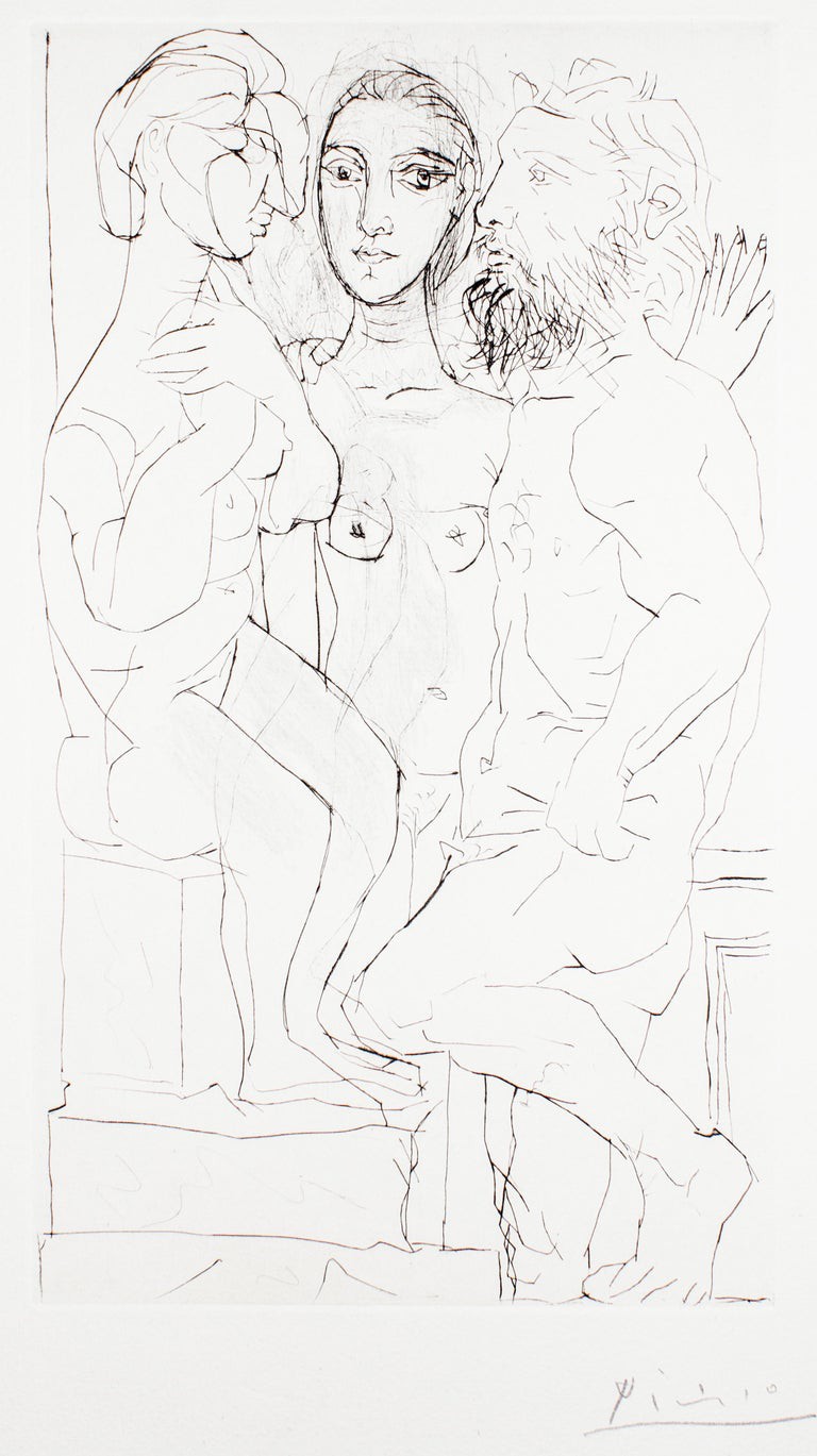 Pablo Picasso, Sculpteur, Modèle et Sculpture Assise Pablo Picasso, Sculpteur, Modèle et Sculpture Assise