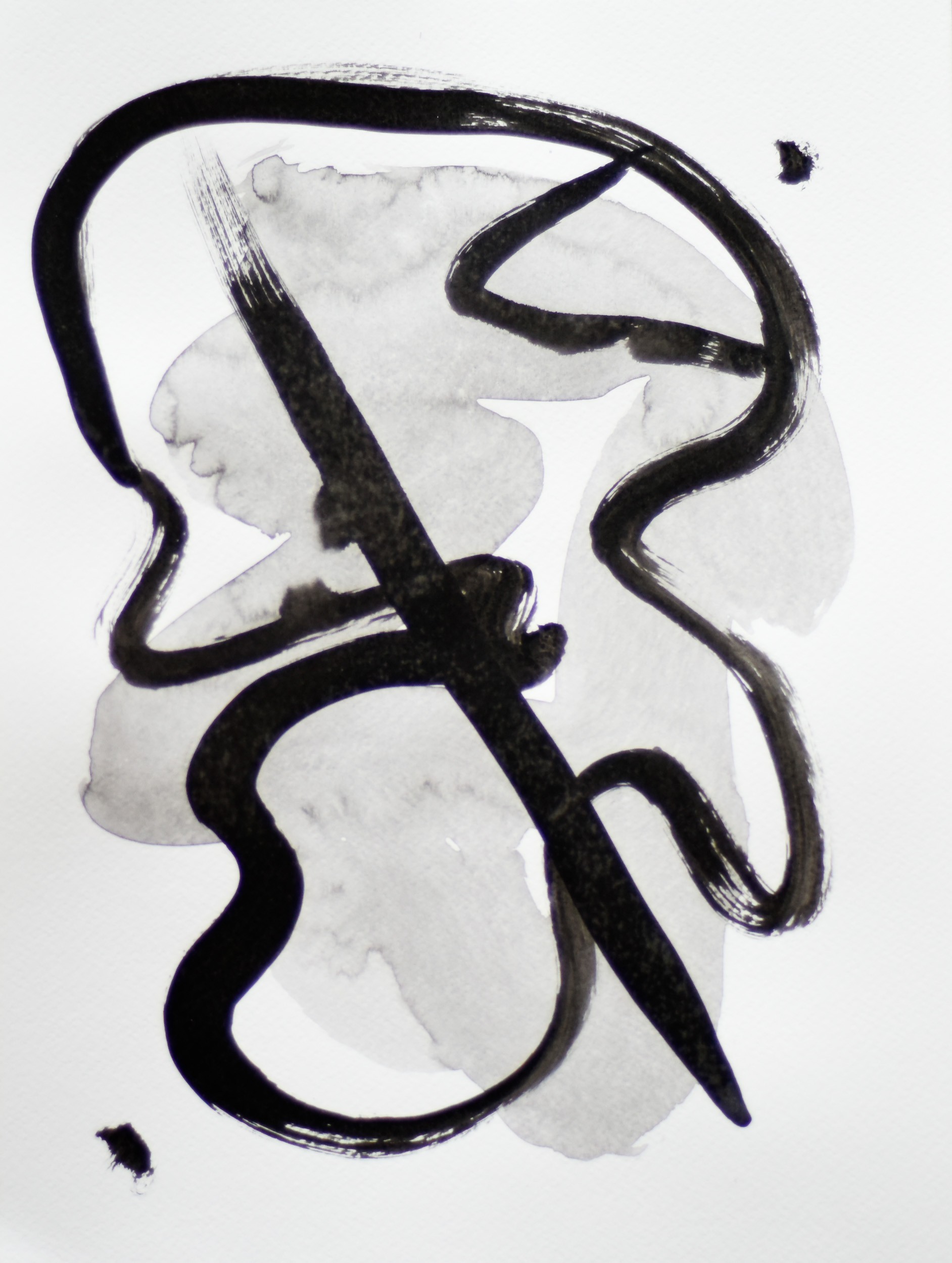 Gina Vor, Sign No. 34 (Abstrait Noir et Blanc) Gina Vor, Sign No. 34 (Abstrait Noir et Blanc)