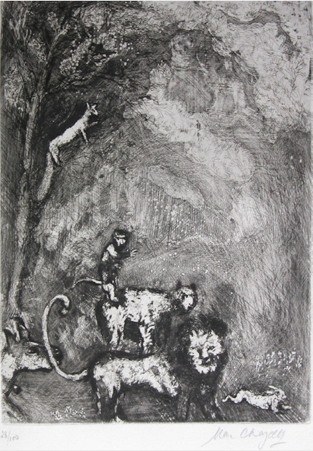 Marc Chagall, Le Lion s'en Allant en Guerre Marc Chagall, Le Lion s'en Allant en Guerre
