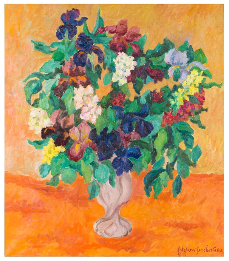 Adriana Pincherle, Still Life with Flowers in a Pink Vase Adriana Pincherle, Still Life with Flowers in a Pink Vase