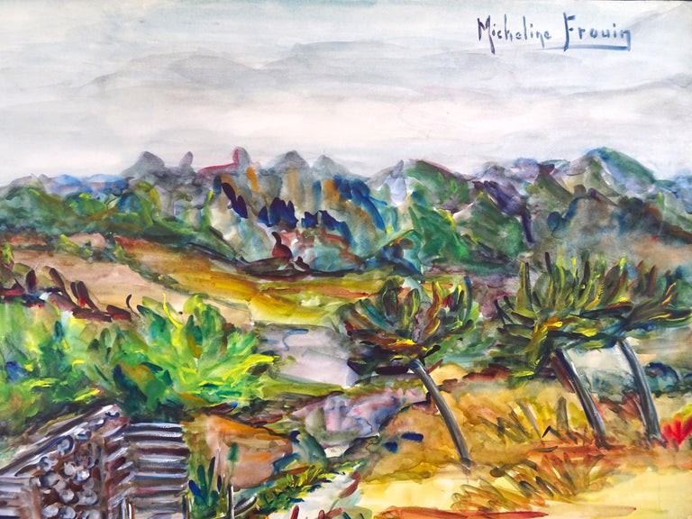 Micheline Frouin, Paysage d'Alsace Micheline Frouin, Paysage d'Alsace