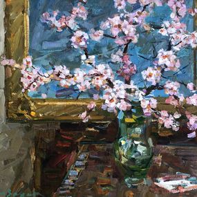 Pintura, Amandier en fleurs, Fyodor Zakharovich Zakharov