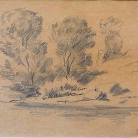 Dessin, Landscape, Giorgio de Chirico