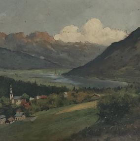 Painting, Le paysage piémontais, Giuseppe Buscaglione