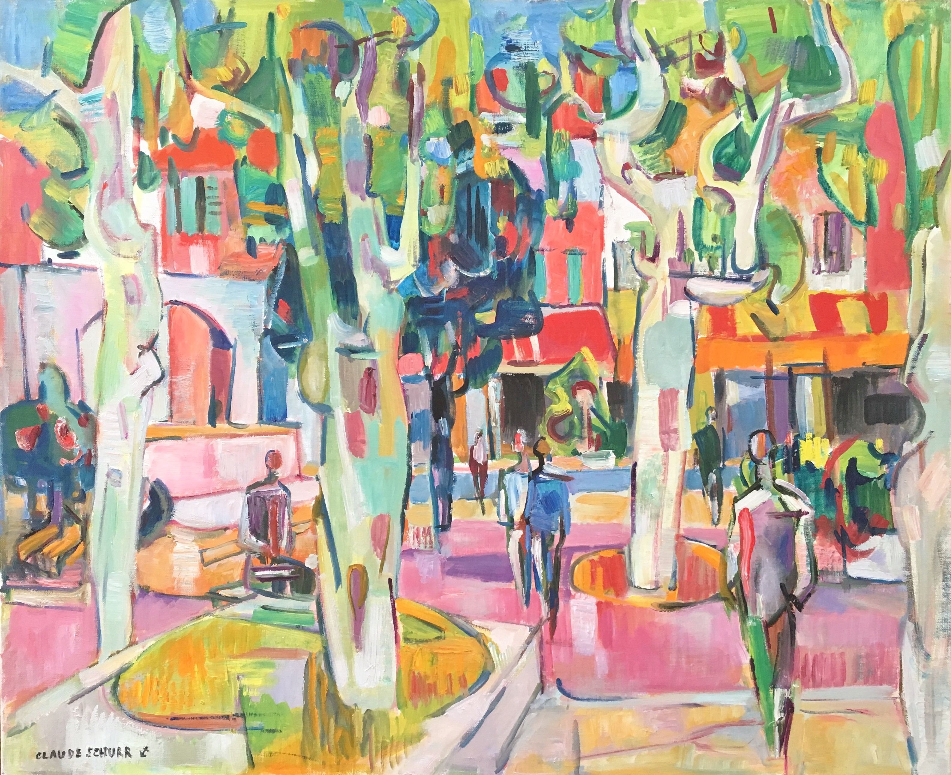Claude Schürr, Les allées estivales, Cannes Claude Schürr, Les allées estivales, Cannes