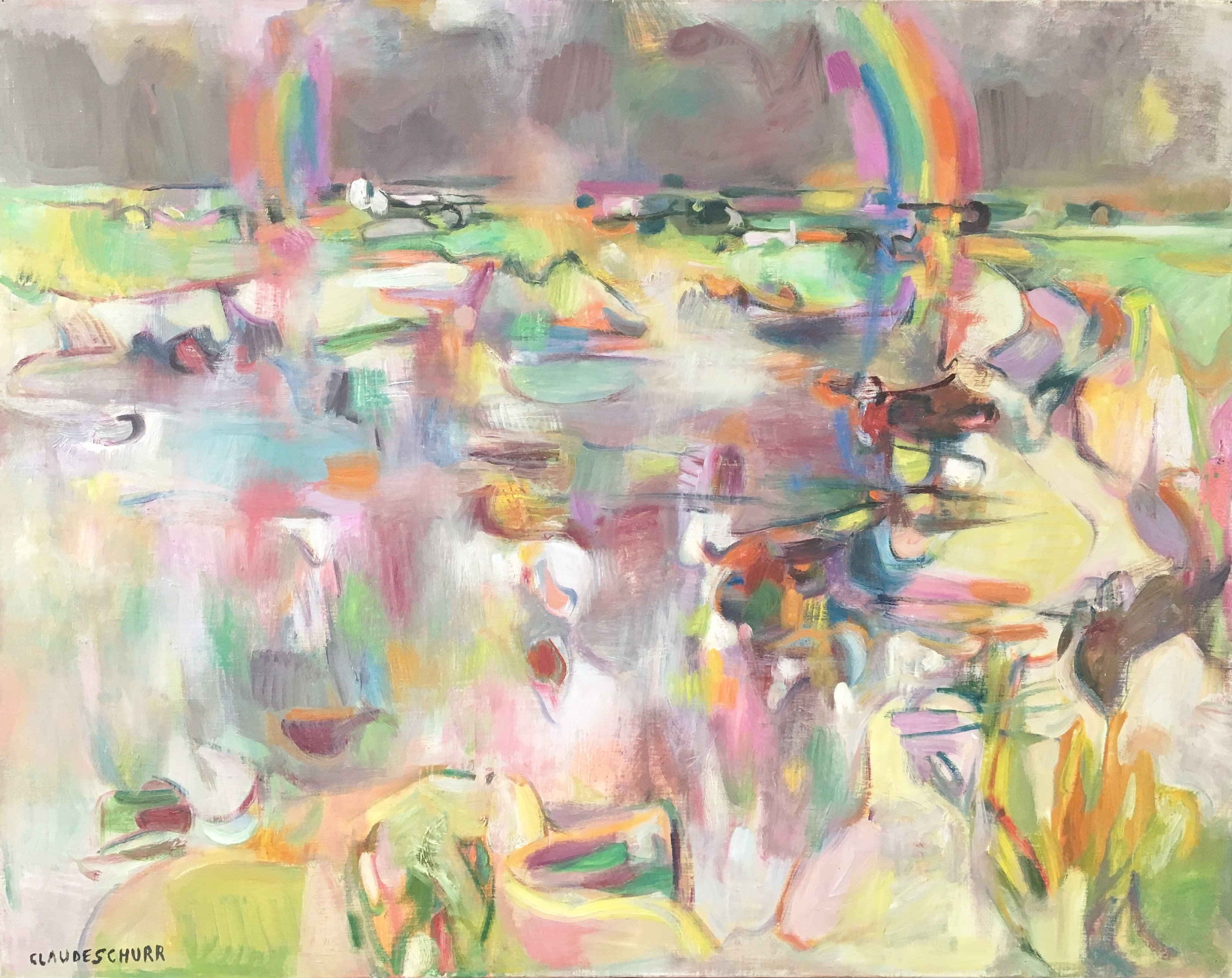Claude Schürr, L'arc-en-ciel à marée basse, St Guénolé Claude Schürr, L'arc-en-ciel à marée basse, St Guénolé