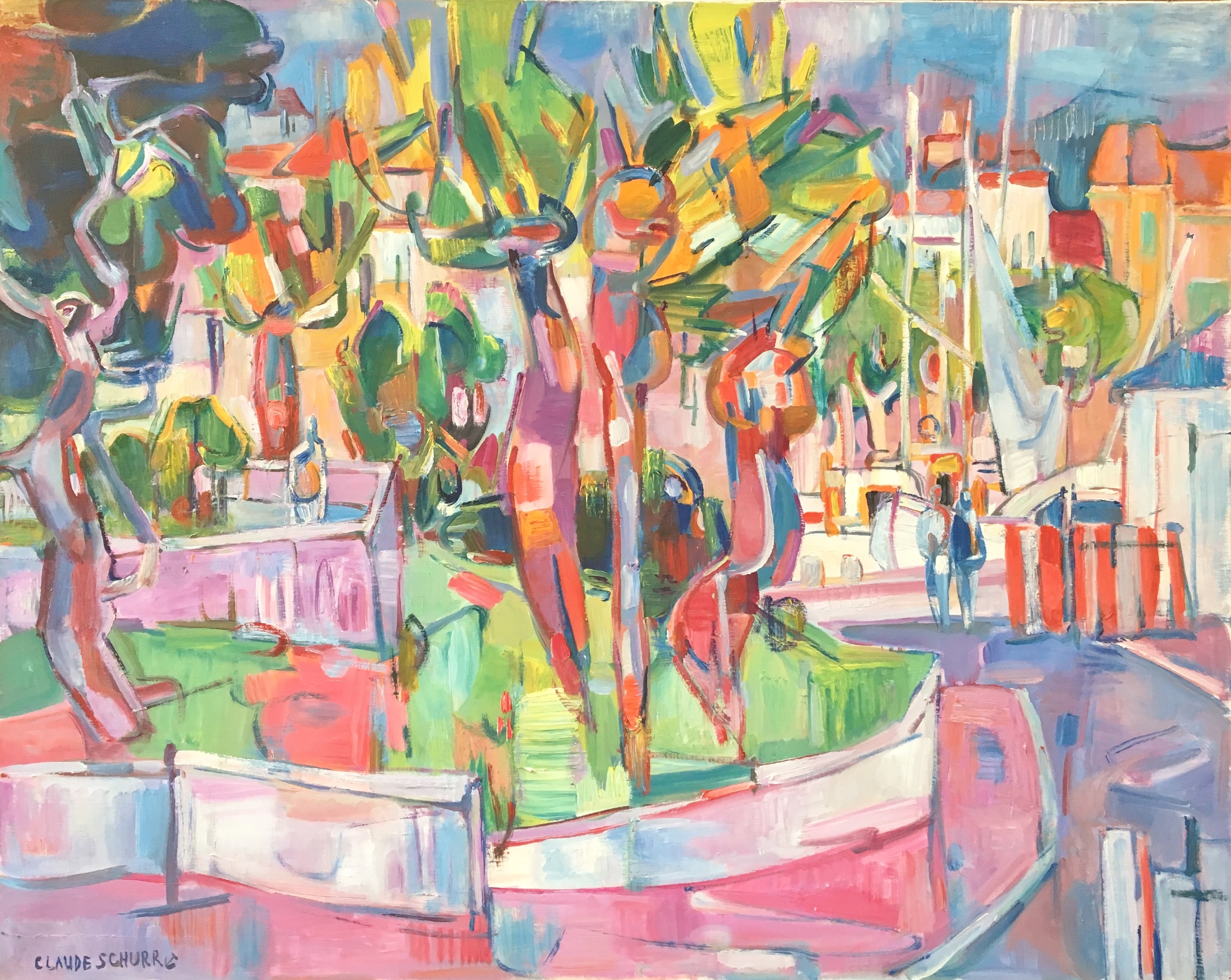 Claude Schürr, Les palmiers du Suquet, Cannes Claude Schürr, Les palmiers du Suquet, Cannes