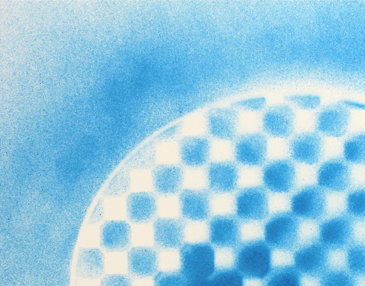 Michael Grine, Warp Bubble I, Painting on paper