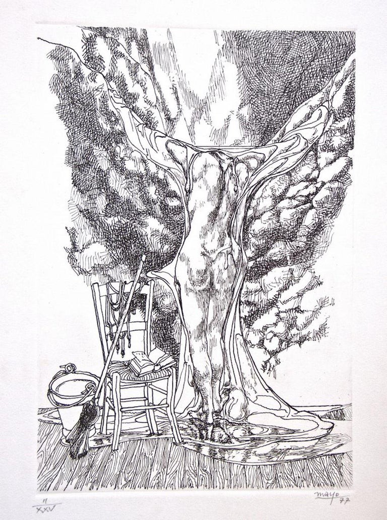 Antoine Malliarakis (Mayo), Surrealist Nude Antoine Malliarakis (Mayo), Surrealist Nude