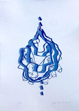 Print, Huître (bleue), Gilles-Marie Dupuy