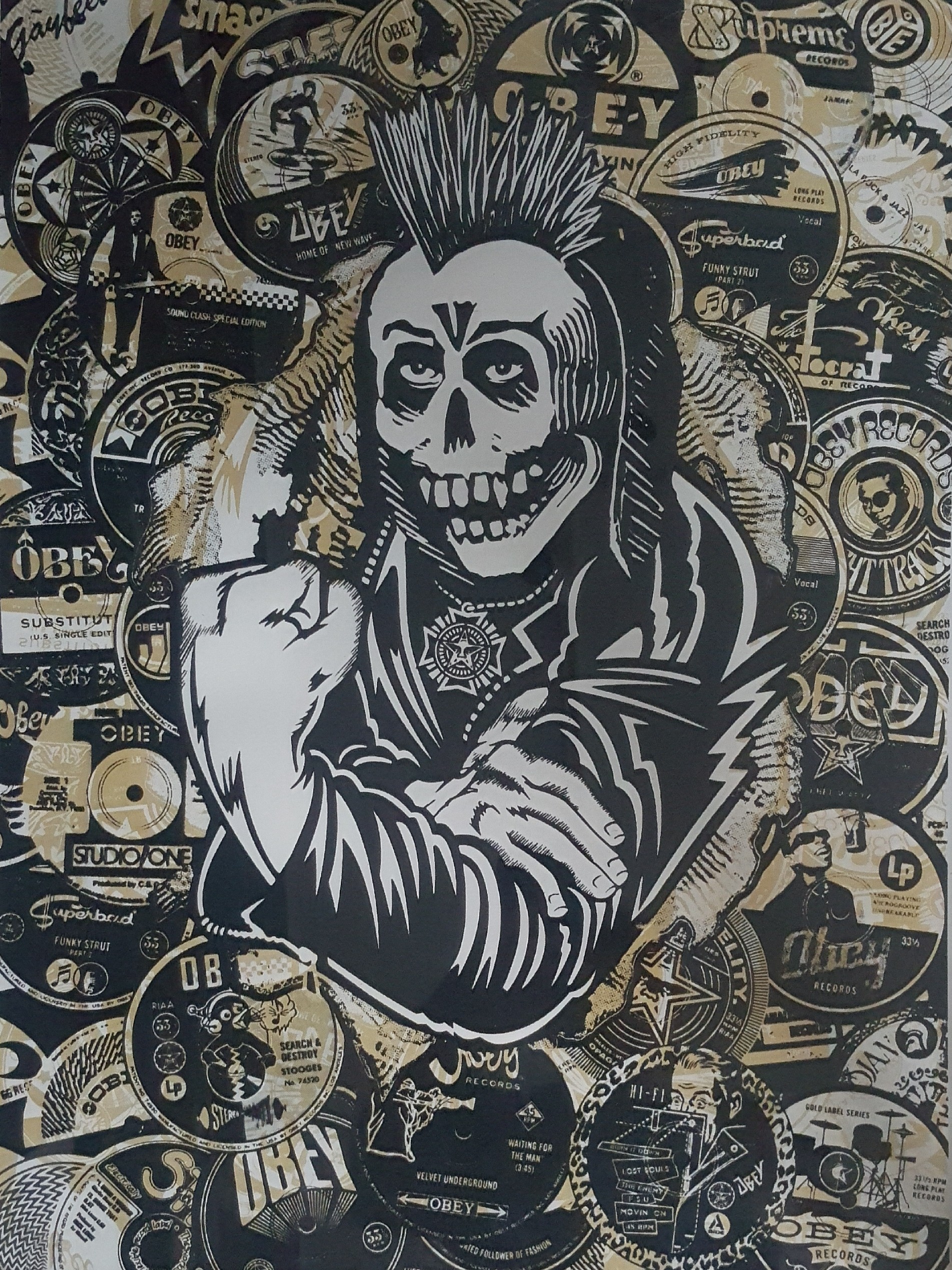 Shepard Fairey (Obey), Psycho Posse (Gold) Shepard Fairey (Obey), Psycho Posse (Gold)