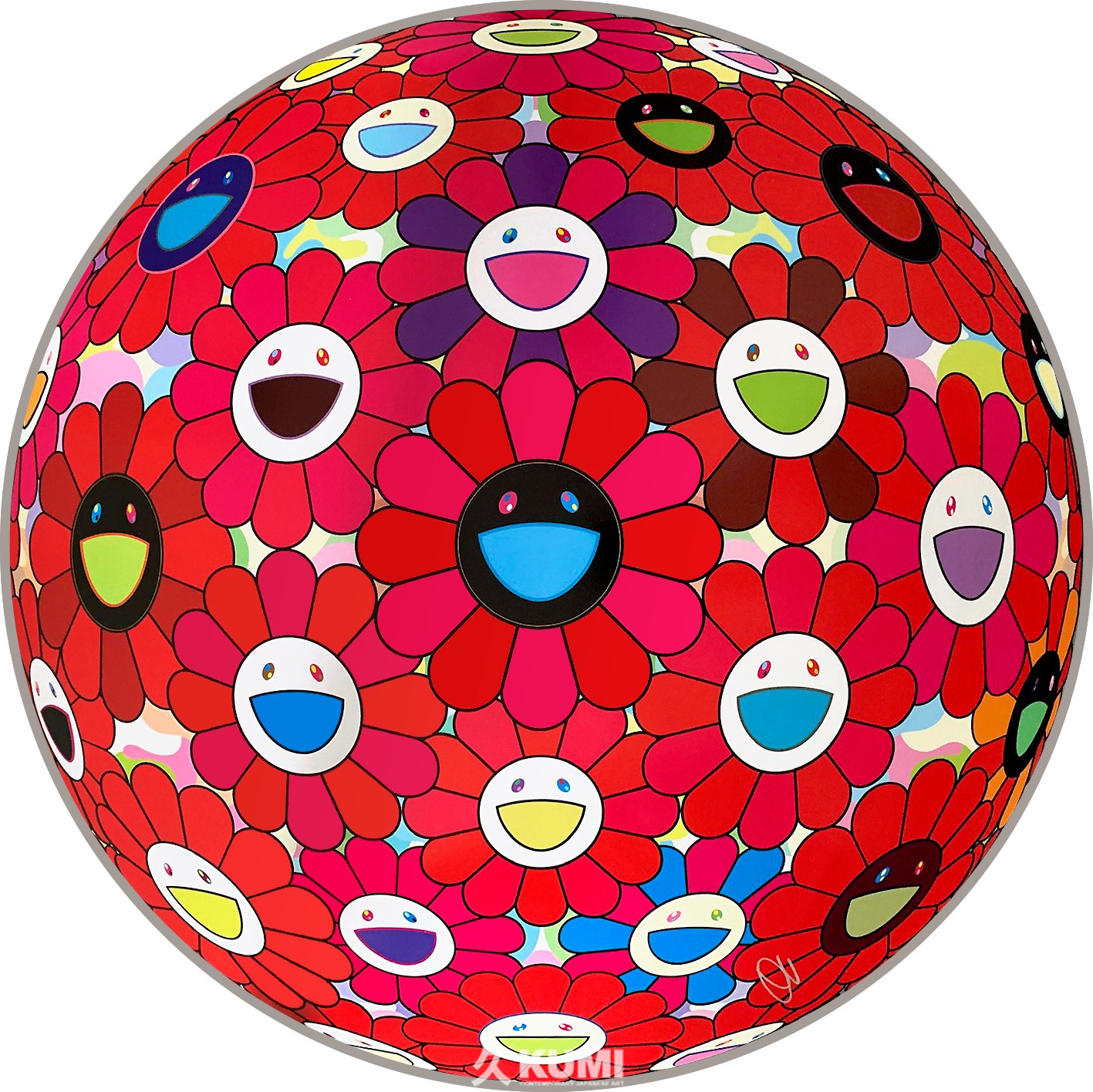 Takashi Murakami, Flower Ball Burning Blood Takashi Murakami, Flower Ball Burning Blood