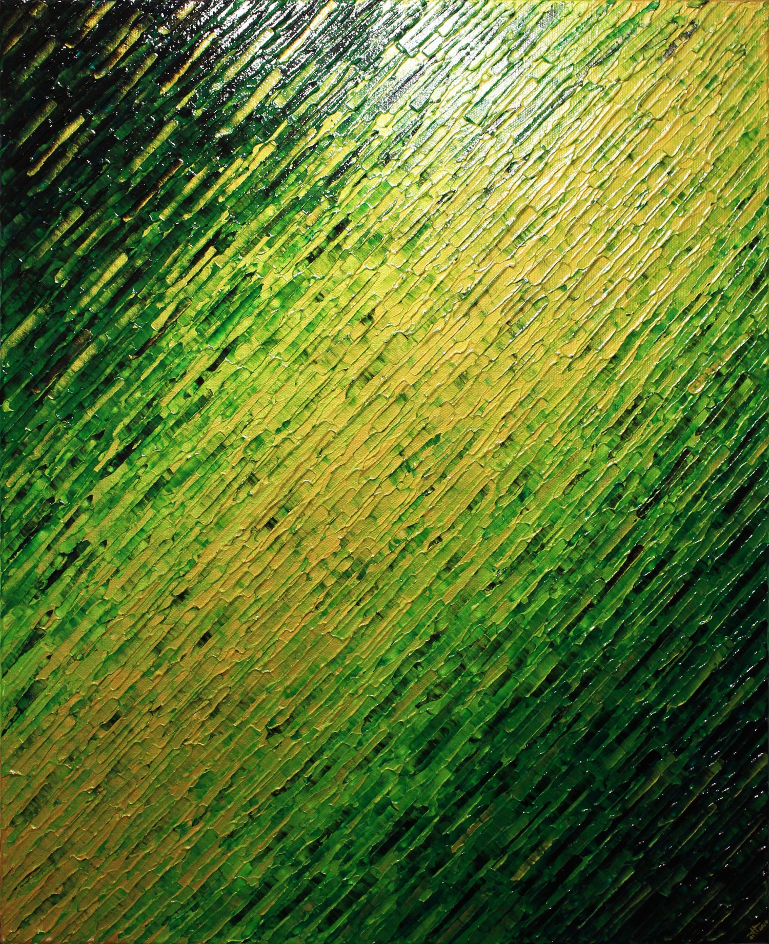 Jonathan Pradillon, Texture couteau verdoyante Jonathan Pradillon, Texture couteau verdoyante
