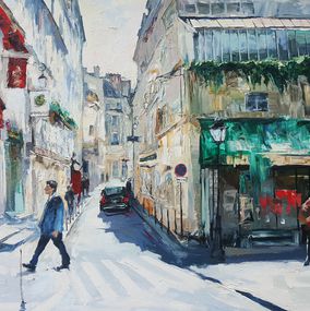 Painting, Rue de Hautefeuille, Olga Novokhatska