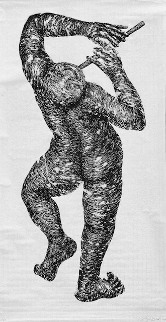 Agnès Dubart, Figure à la flûte Agnès Dubart, Figure à la flûte