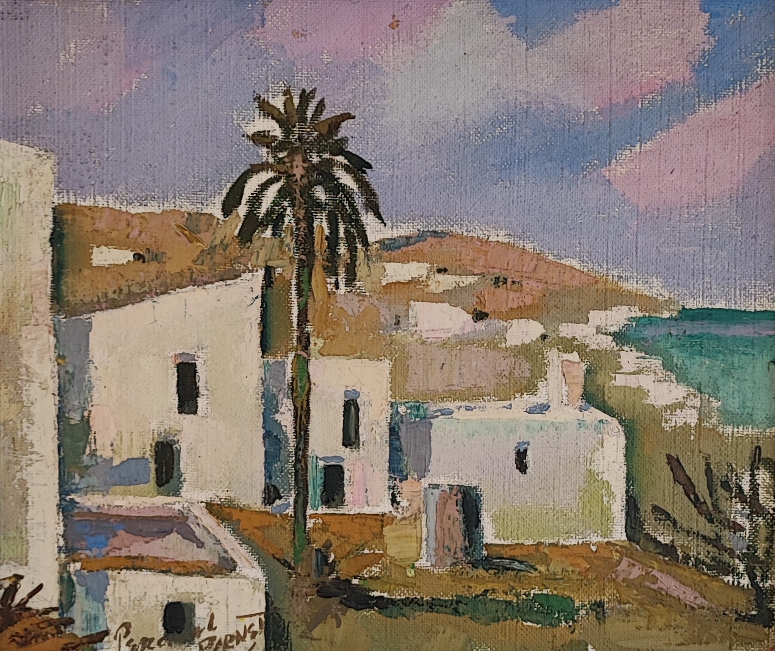 Percival Pernet, Paysage à Ibiza Percival Pernet, Paysage à Ibiza