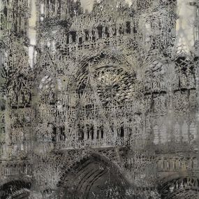 Cathédrale de Rouen beige et or, Artiste Ouvrier