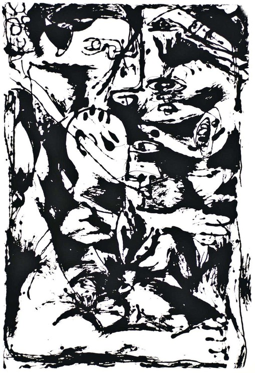 tung Er velkendte Skeptisk ▷ Untitled - Expression no. 2 by Jackson Pollock, 1964 | Print | Artsper  (684795)