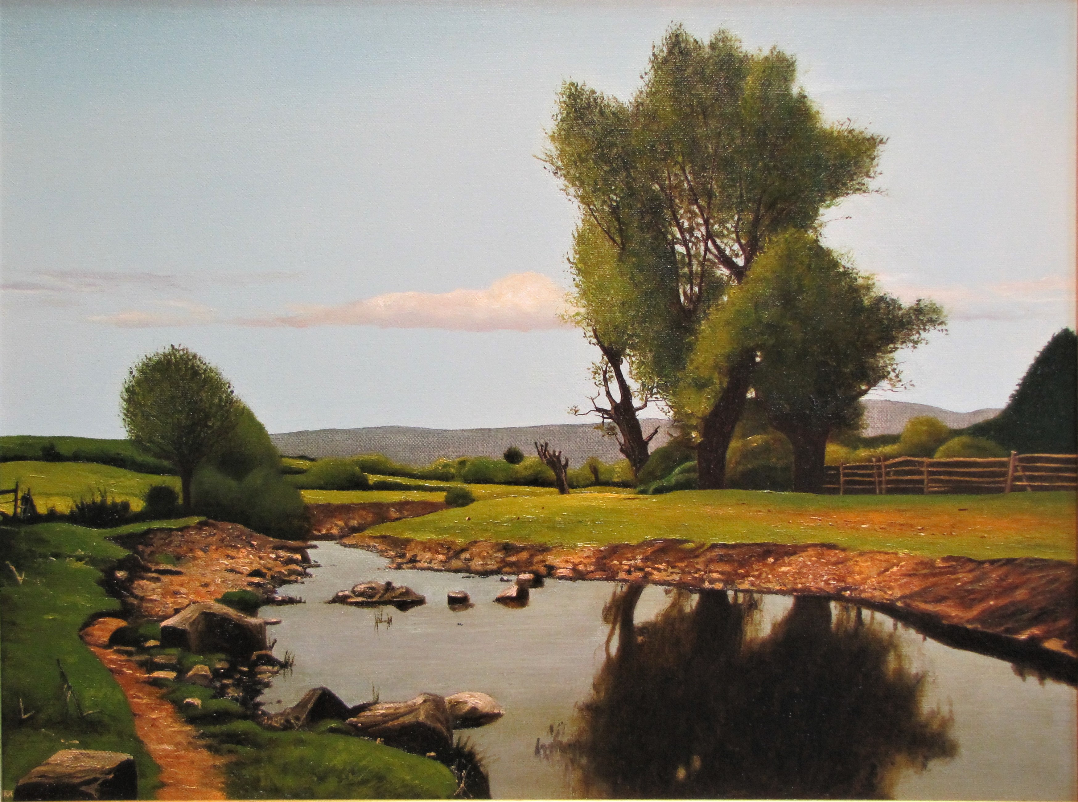 Atanas Marincheshki, Landscape with river Atanas Marincheshki, Landscape with river