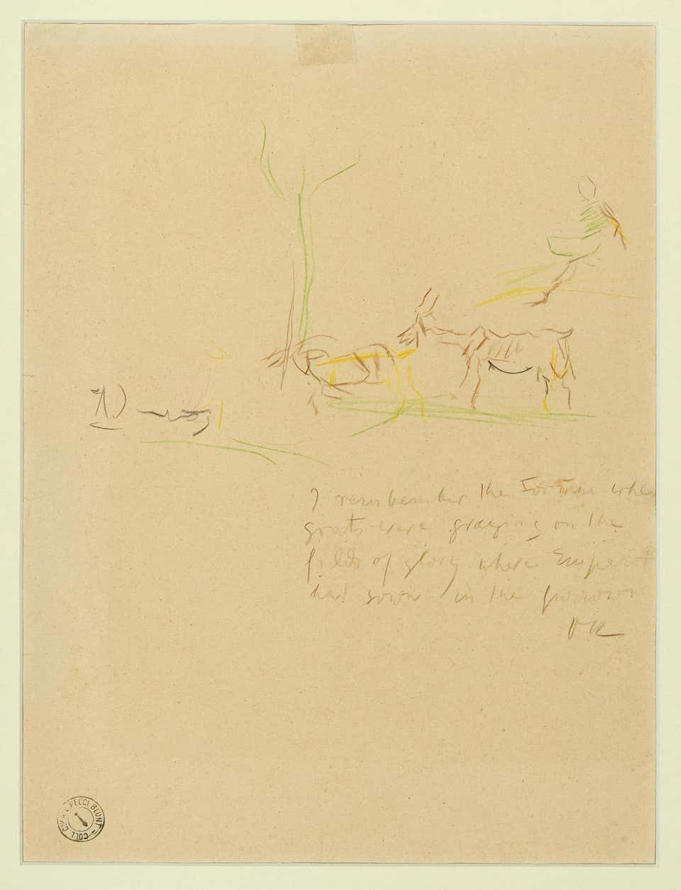Oskar Kokoschka, Bucolic Scene Oskar Kokoschka, Bucolic Scene