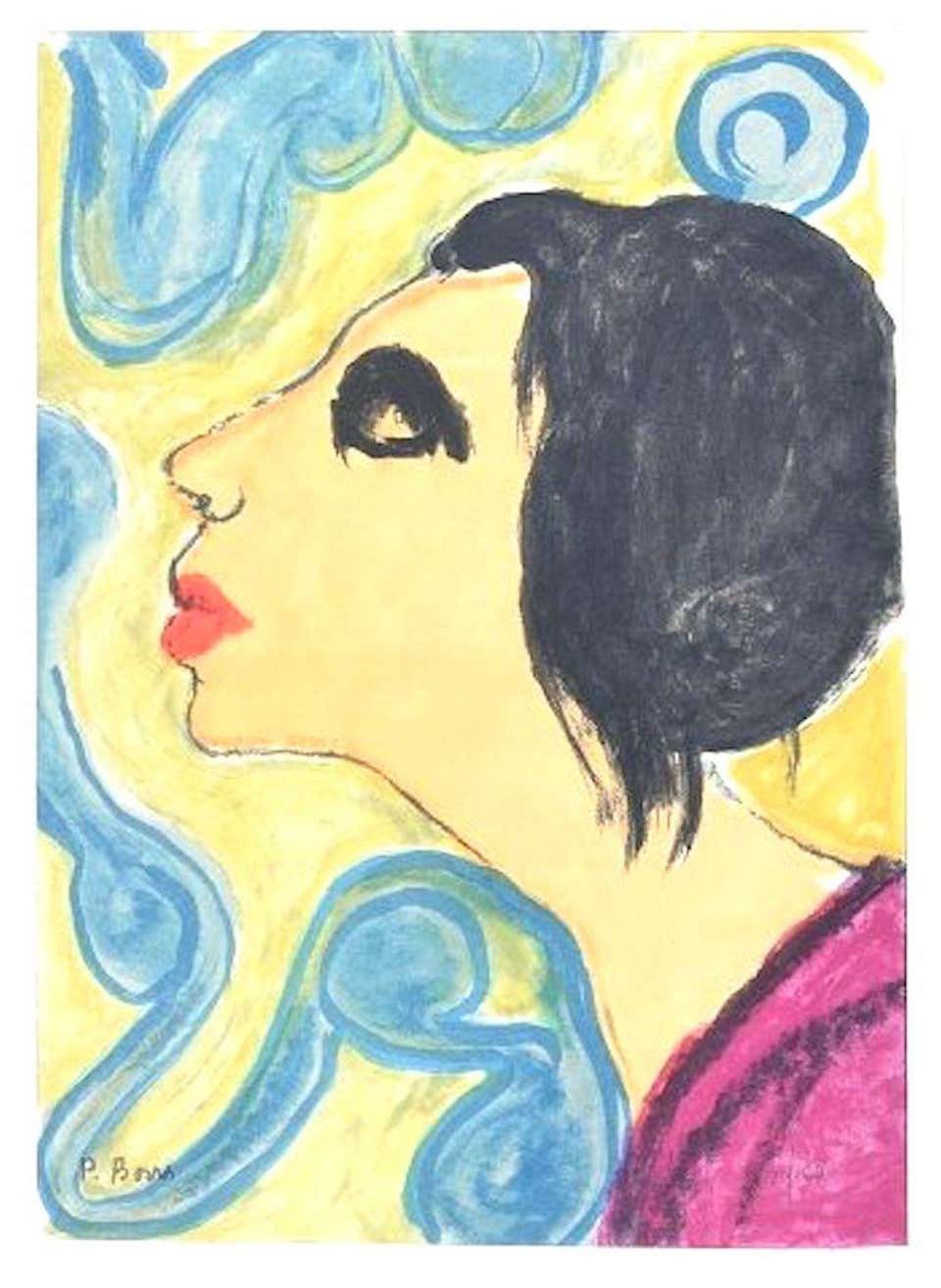 Pompeo Borra, Woman In Turquoise Pompeo Borra, Woman In Turquoise