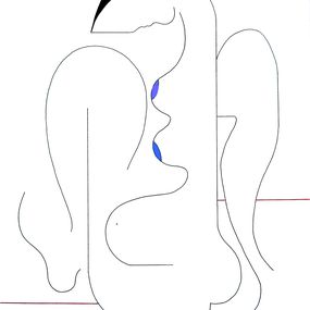 Fine Art Drawings, La Sirène, Hildegarde Handsaeme
