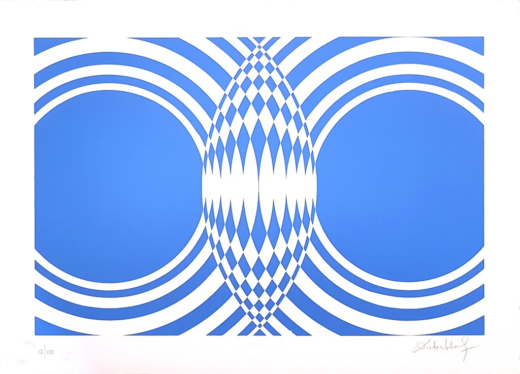 Victor Debach, Blue Composition Victor Debach, Blue Composition