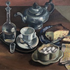 Peinture, Nature morte avec thé, Henry Meylan