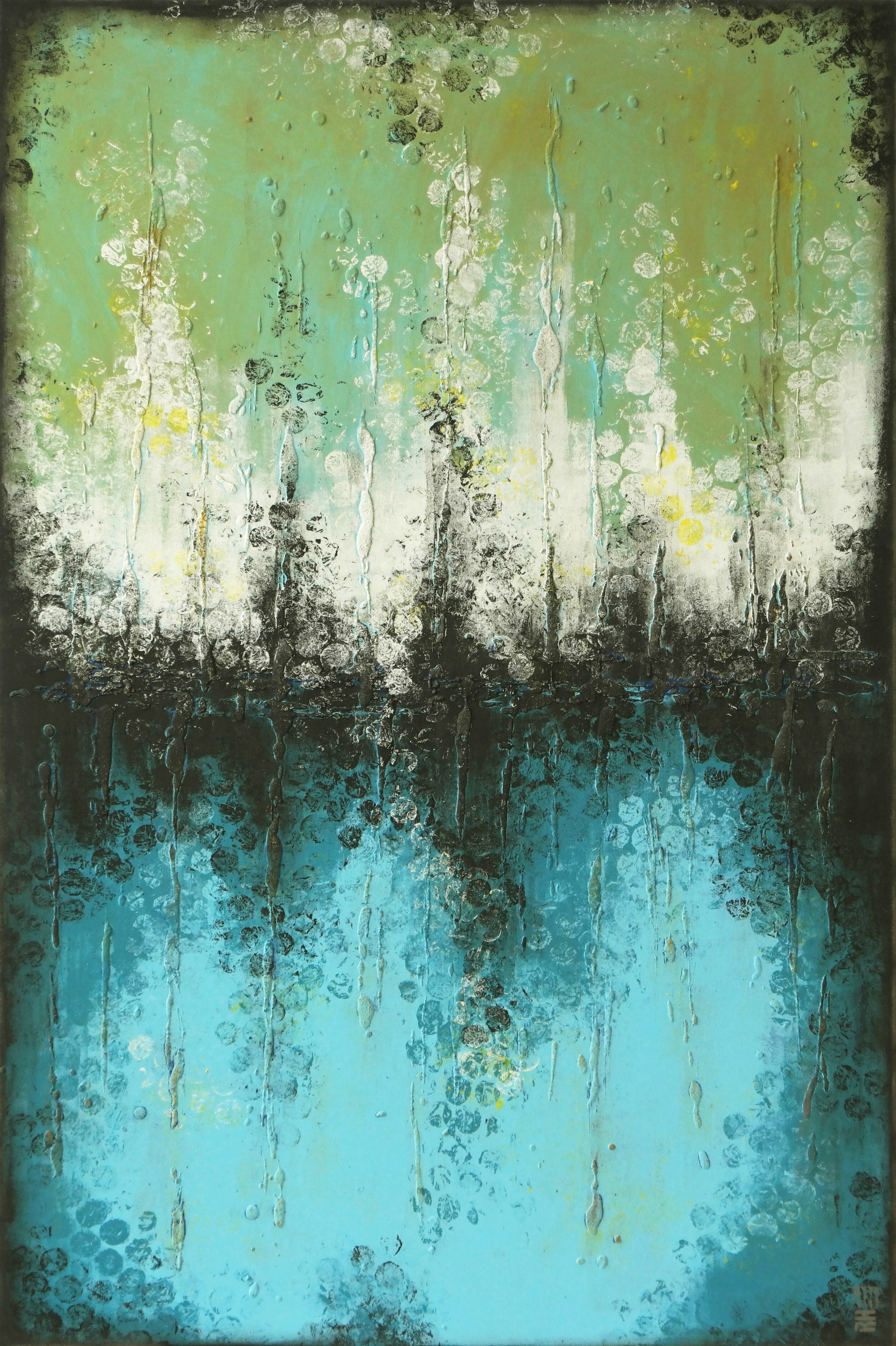 Ronald Hunter, Boiling Bubbles Turquoise XL Ronald Hunter, Boiling Bubbles Turquoise XL