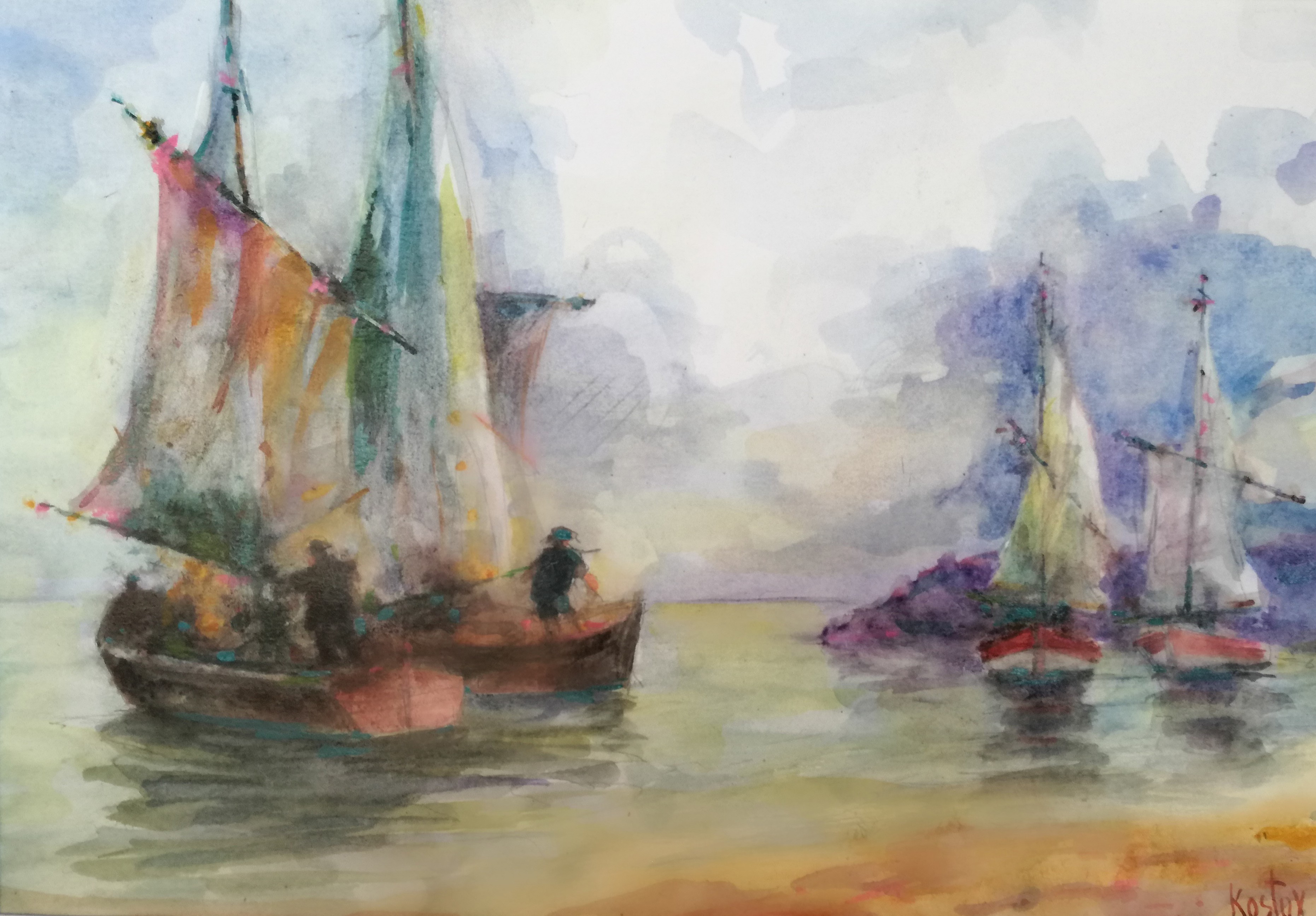 Krum Kostov, Maritime landscape Krum Kostov, Maritime landscape