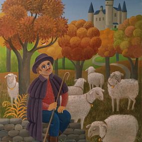 Painting, La petite pastorale, Jean-Pierre Lorand