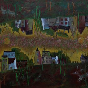 Gemälde, Le soleil dans la vallée, Danielle Le Bricquir