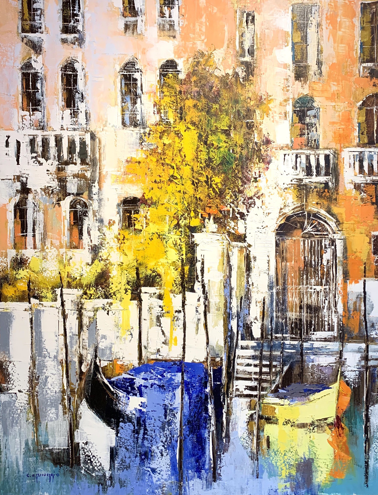 Célestin Messaggio, Jardin sur le canal Célestin Messaggio, Jardin sur le canal