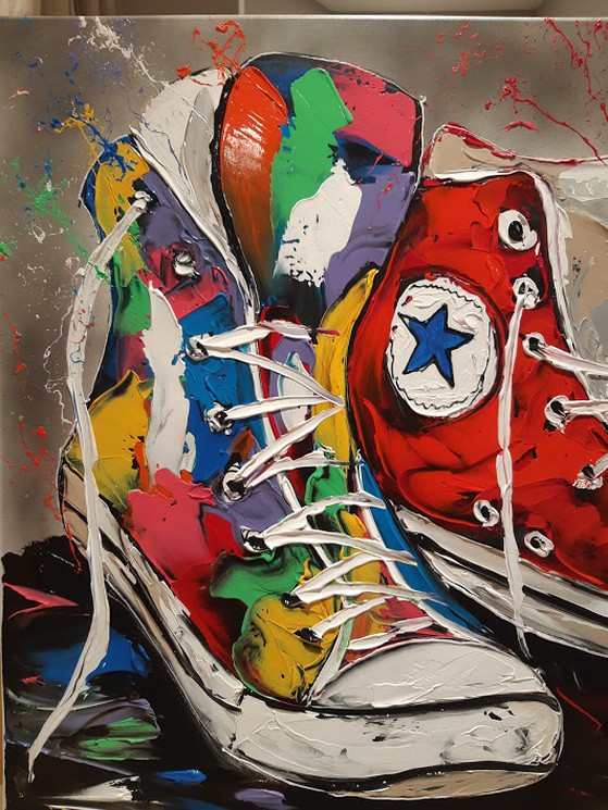 converse peinture