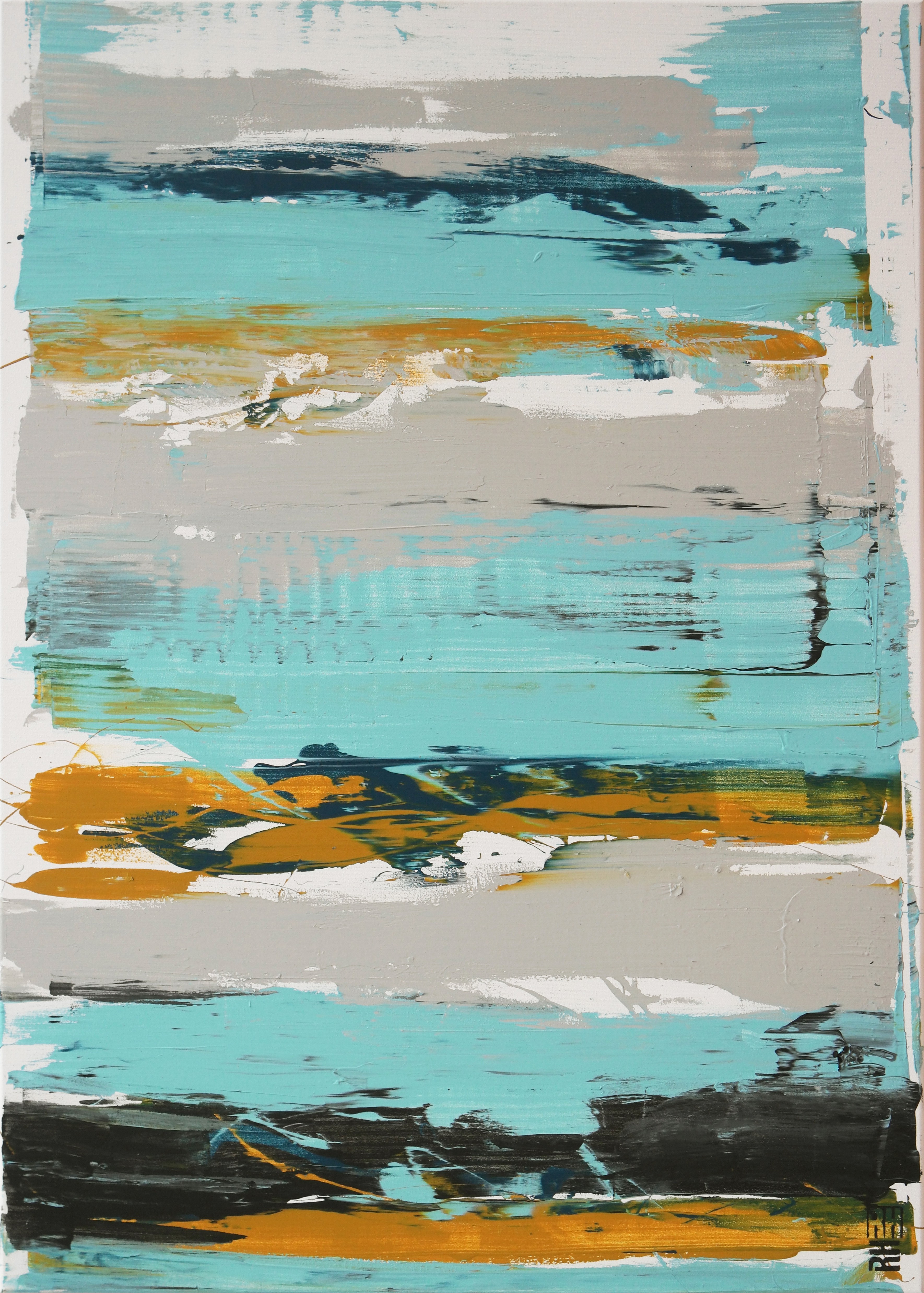 Ronald Hunter, Brushed Blue & White Ronald Hunter, Brushed Blue & White