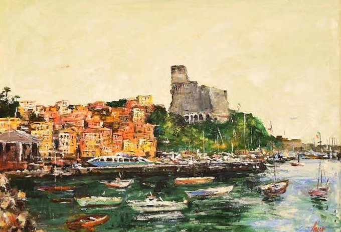 Luciano Sacco, View of Lerici Luciano Sacco, View of Lerici