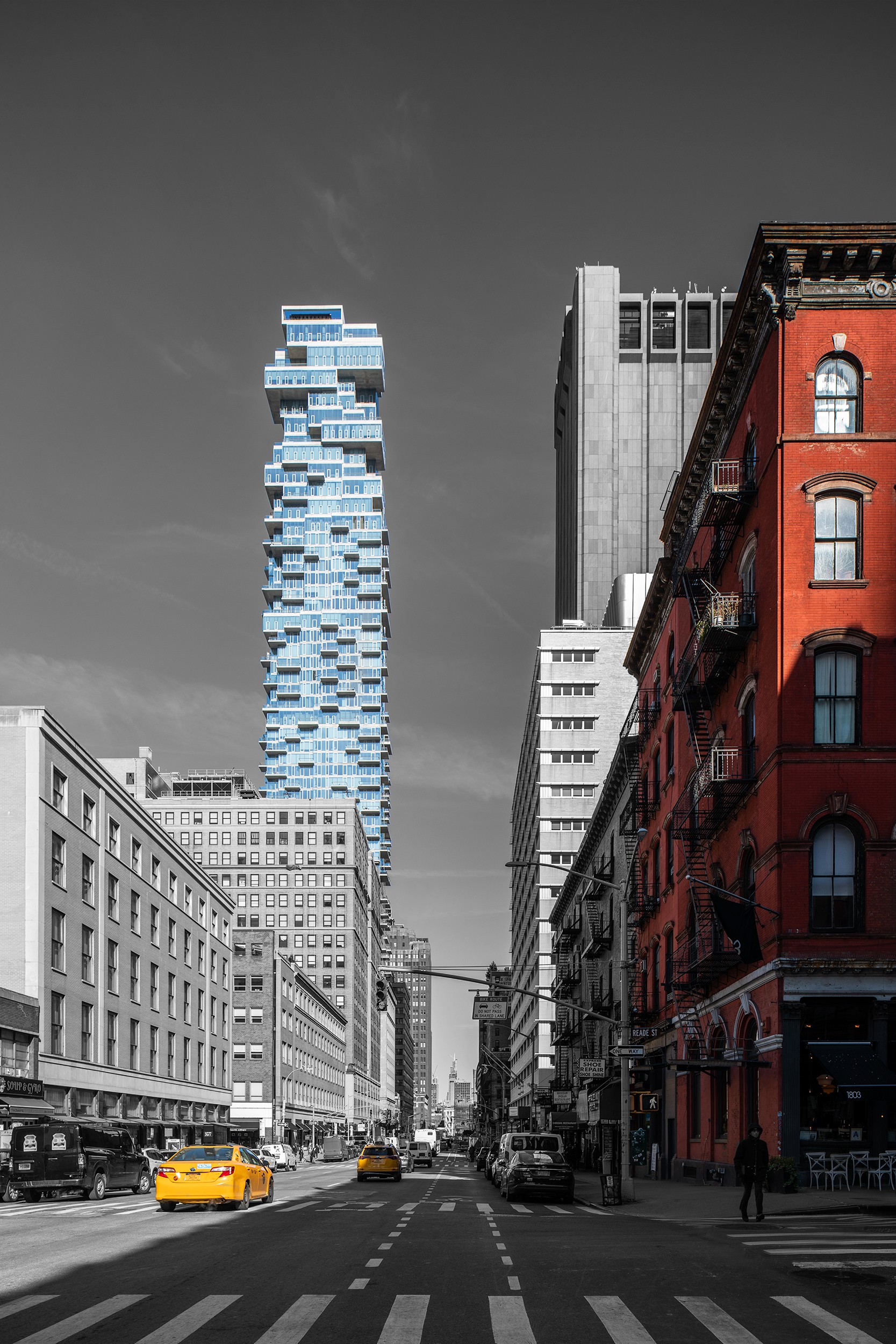 Mark Elst, Black and Color series: New York City - Lower Manhattan Mark Elst, Black and Color series: New York City - Lower Manhattan