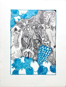 Print, Bacchus's angels, André Cervera