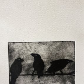 Print, Trois corbeaux, Ghislaine Ferreira
