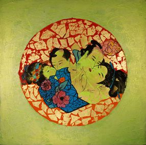 Painting, Le Baiser, Corine Lescop