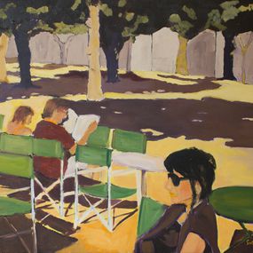 Painting, Le Café des Arts, Emmanuel Suchet