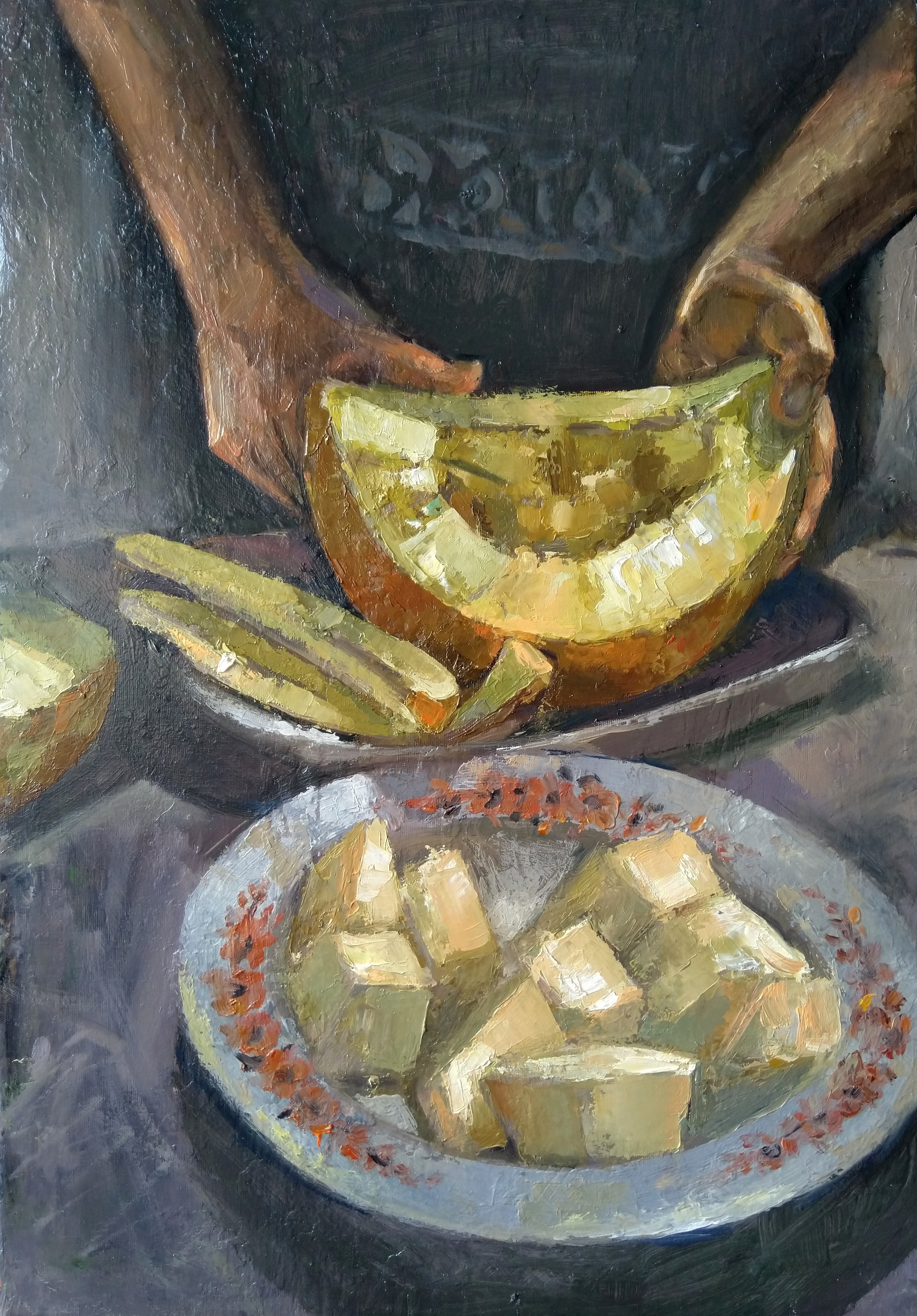 Kamsar Ohanyan, Melon Still Life Kamsar Ohanyan, Melon Still Life