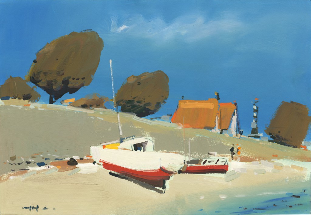 Alexei Lantsev, Bateaux de pêcheurs. L'île de Bréhat Alexei Lantsev, Bateaux de pêcheurs. L'île de Bréhat