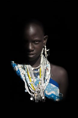 Jeune fille Maasai face, Marie-Anne et Thierry Camail