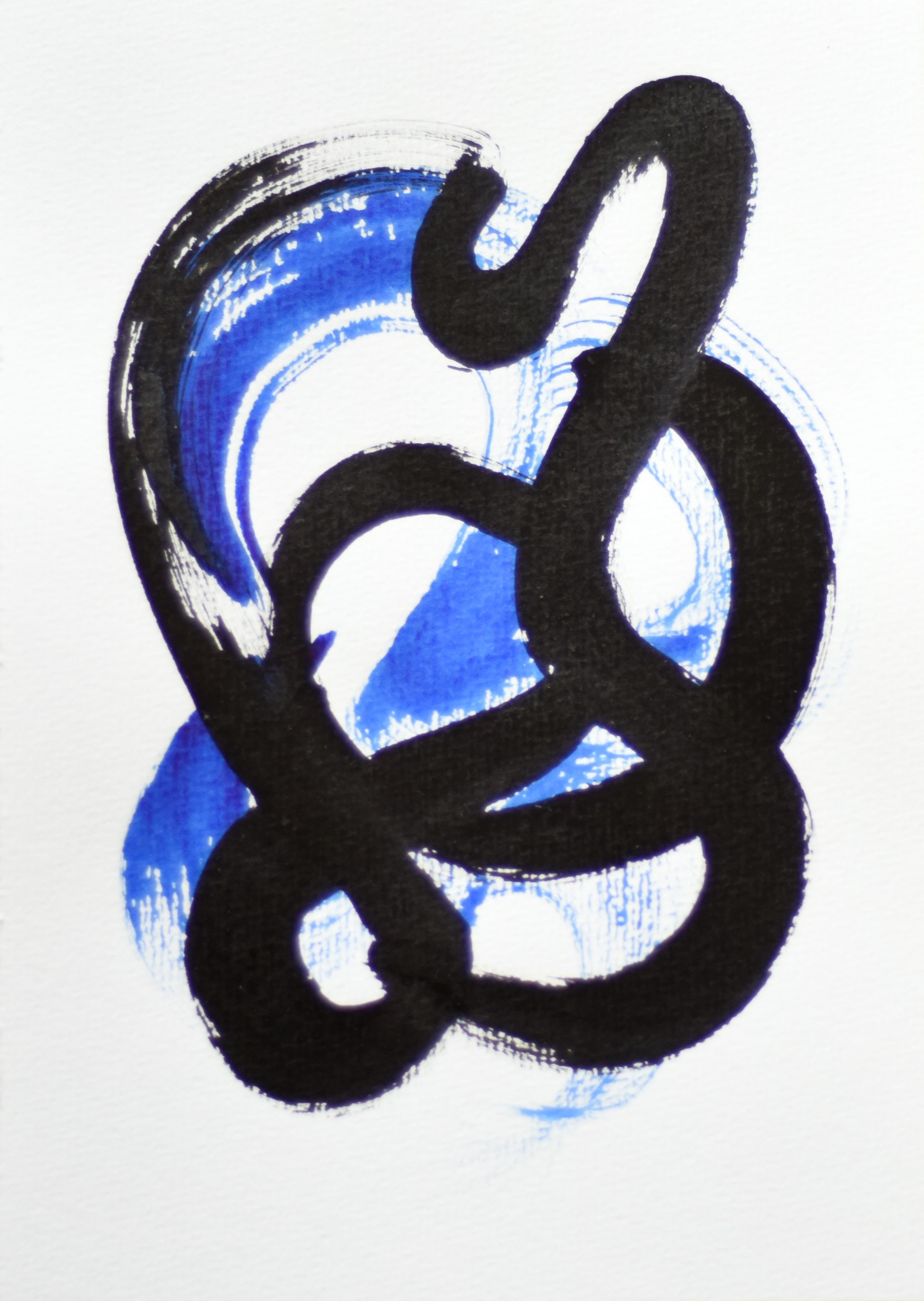 Gina Vor, Small Blue Sign No 3 | Abstrait Minimaliste Gina Vor, Small Blue Sign No 3 | Abstrait Minimaliste