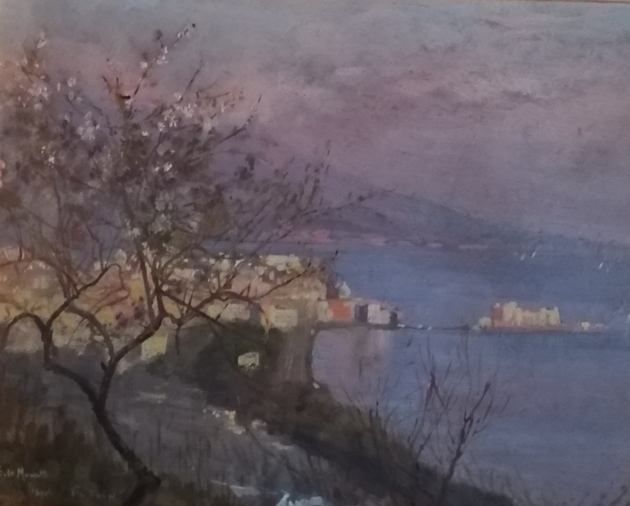 Sofia De Muralt, Le Vésuve baie de Naples, Via Tasso Sofia De Muralt, Le Vésuve baie de Naples, Via Tasso