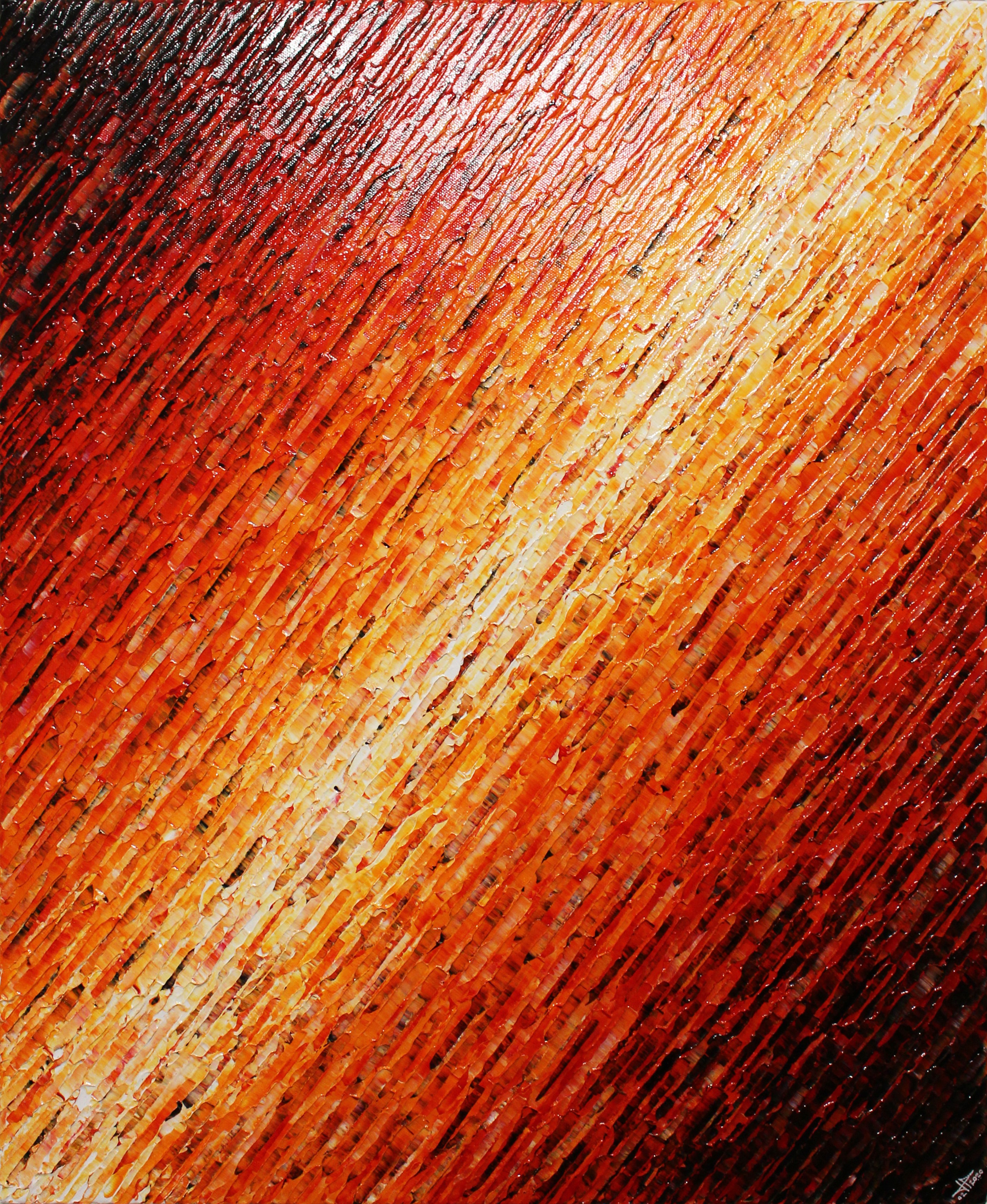 Jonathan Pradillon, Texture couteau blanc rouge Jonathan Pradillon, Texture couteau blanc rouge